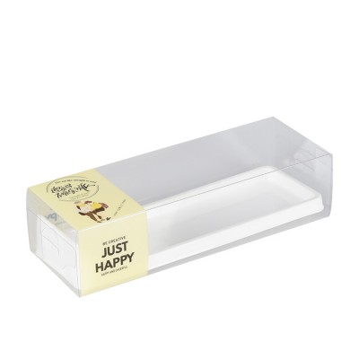 Accept Custom Cheap Hard Plastic Bread Box Roll Cake Box Packaging Cheese Cake Plastic Tray Box